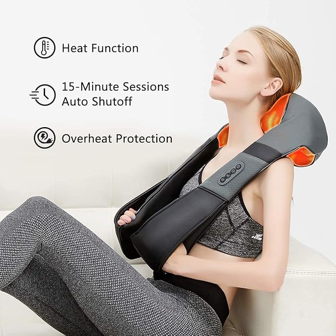 Neck and Back Massager - Deep Tissue and Heating