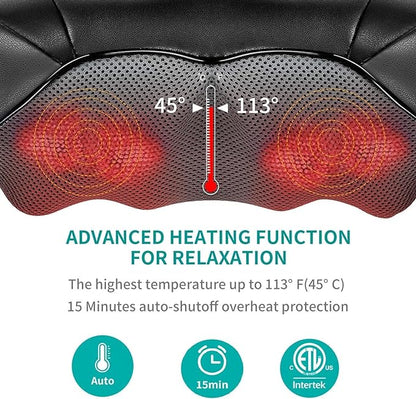 Neck and Back Massager - Deep Tissue and Heating