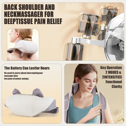 Neck and Back Massager - 6D and Heating